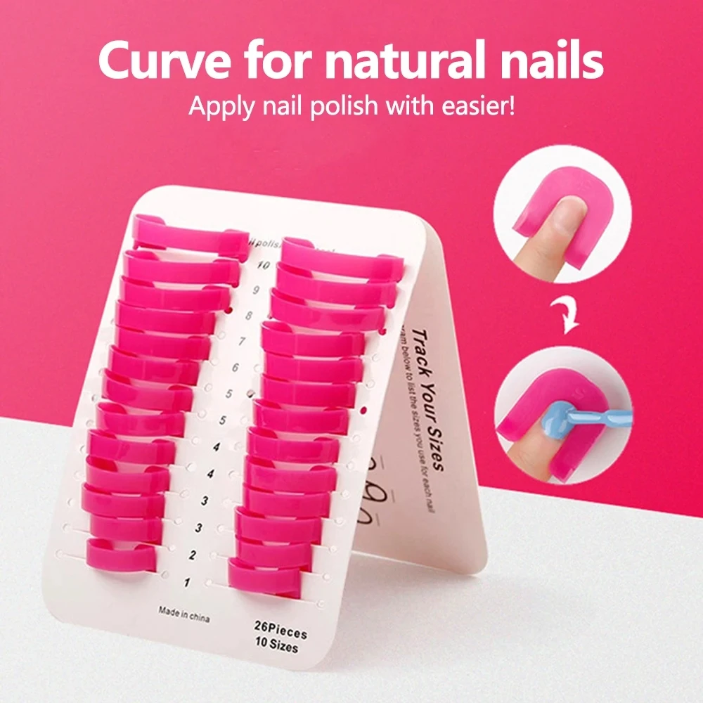 26PCS/Bag Spill-Proof Nail Model Clip for Easy and Mess-Free Nail Art and Polish Application Nail Art Tool Accessories image 2