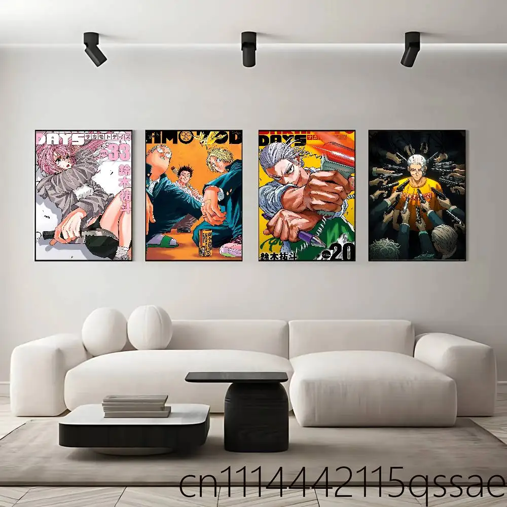 S-Sakamoto D-Dayss Frameles Canvas Paint Decorative Art Printing Poster Image Home Living Room Bedroom Decoration Paint
