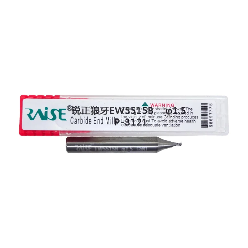 Raise Carbide End Mills 1.5mm EW5515B Cutter Breakage Resistant Locksmith Tool for Wenxing DEFU JZ Goso 368A 998A Models