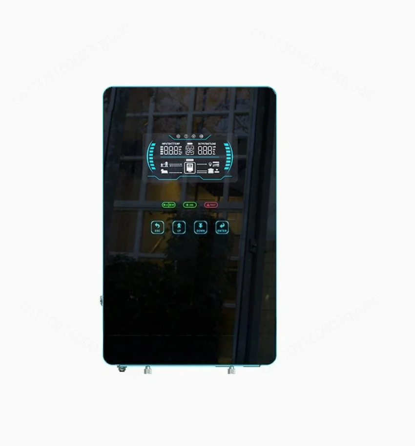 4KW 110V 120V Hybrid Solar Inverter 24V 140A MPPT Charger Pure Sine Wave Home Inverter 6.25 Inch LCD Display for us plug