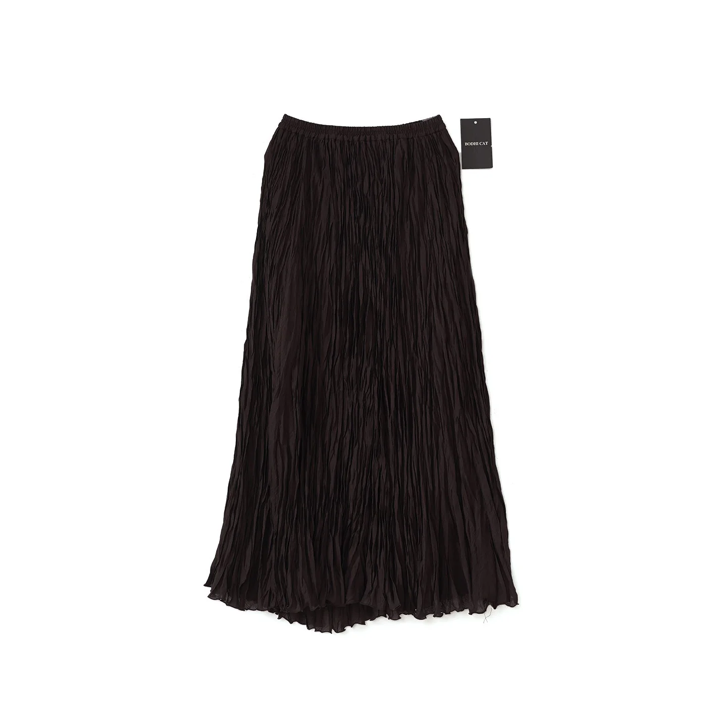 

Bodhl 2025 New Retro Faion High Waist f Skirt Women's Pleated Texture Large Swing Women's Skirts Commute Sle Casual