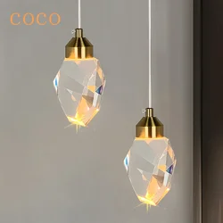 Luxury LED Pendant Lights For Dining Living Room Bedroom Bedside Kitchen Cafe Bar Indoor Decor Crystal Hanging Ceiling Lamps