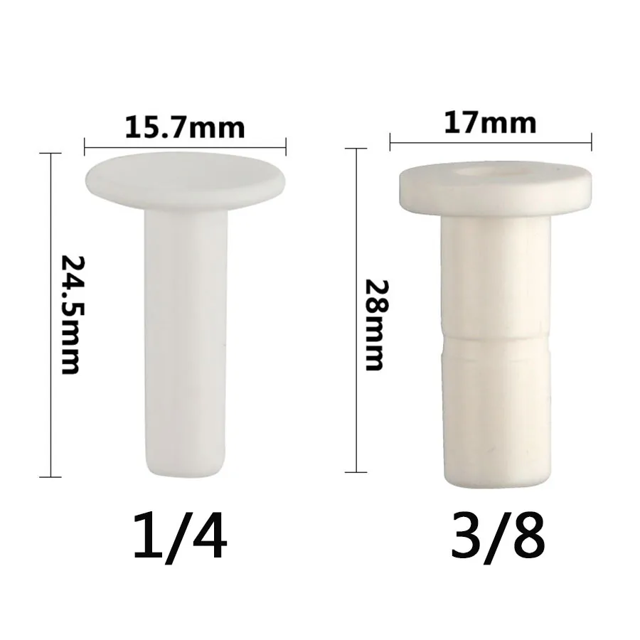 10PCS 3/8 "1/4" OD End ปลั๊กหมวก POM Quick Fitting Aquarium RO เครื่องกรองน้ำ Reverse osmosis ระบบ