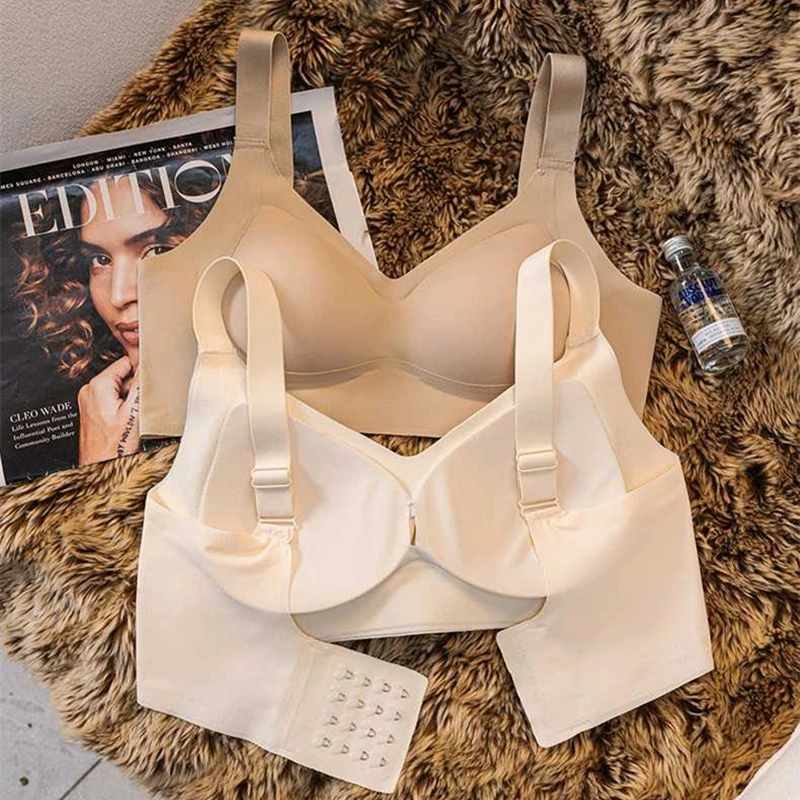 M-3XL Large Shoulder Straps and Small Breasts Gathered Bra for Women Without Steel Rings and Traces High-quality Bra