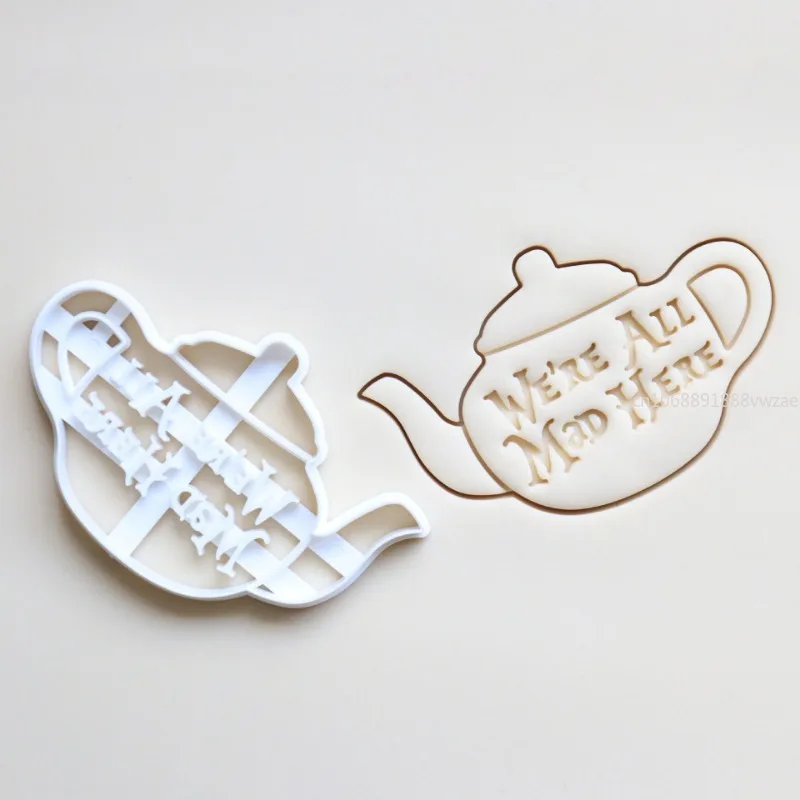 1PC Cookie Cutter Alice in Wonderland Theme Cookie Mold Interesting Cookie Cutter Handmade Baking Kitchen DIY Baking Supplies