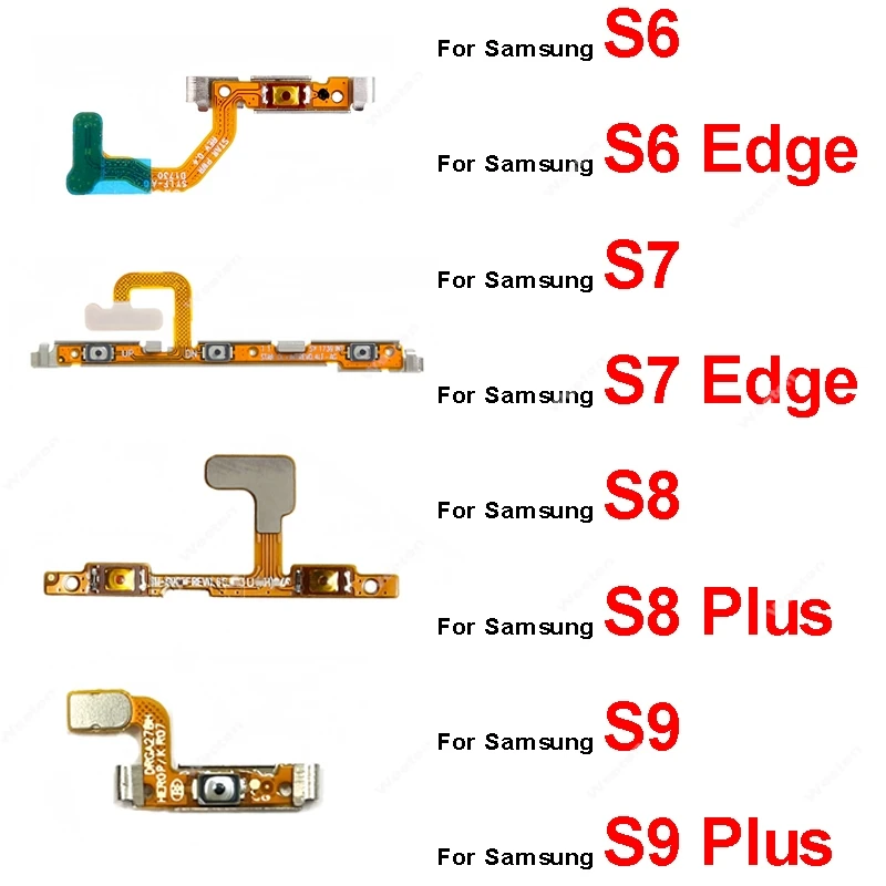 Power on/off + volume para cima/para baixo botão cabo flexível para samsung galaxy s8 s8 mais g950 g955 substituição de controle chave lateral reparação