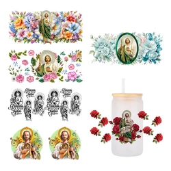 San Judas Tadeo DTF Sticker Cups Cool Personalize UV Wrap Transfer Sticker Custom Labels DIY Logo Selfadhesive Waterproof