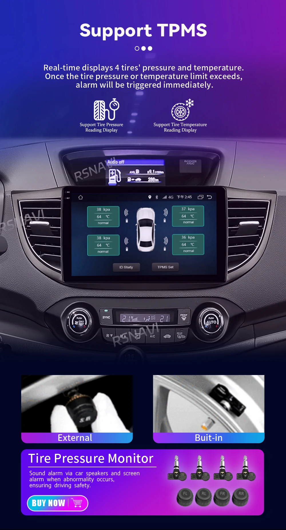 Android 16 Carplay Auto Car Radio Multimedia Player For Honda CRV CR-V 2012-2016 WIFI+4G DSP Autoradio Stereo 2din Head Unit