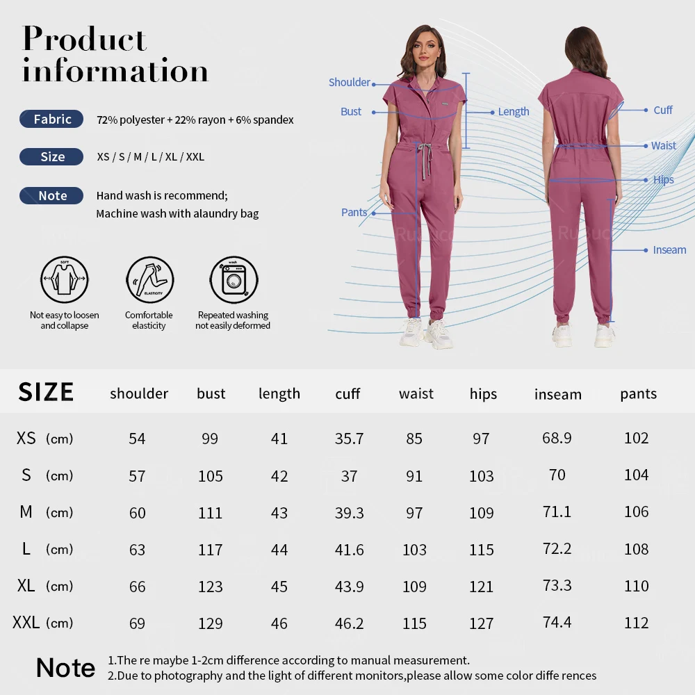 Pet Scrubs Uniforms Wholesale Medical Accessories Fashion Scrubs Jumpsuit Solid Color Unisex One-piece Garment Surgical Workwear