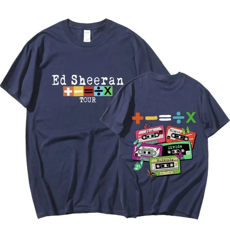 Ed Sheeran Konzert Tour T Shirt Fans Geschenk 100% Baumwolle Casual Kurzarm T-shirt Männer Frauen Vintage Harajuku T-shirt Kleidung
