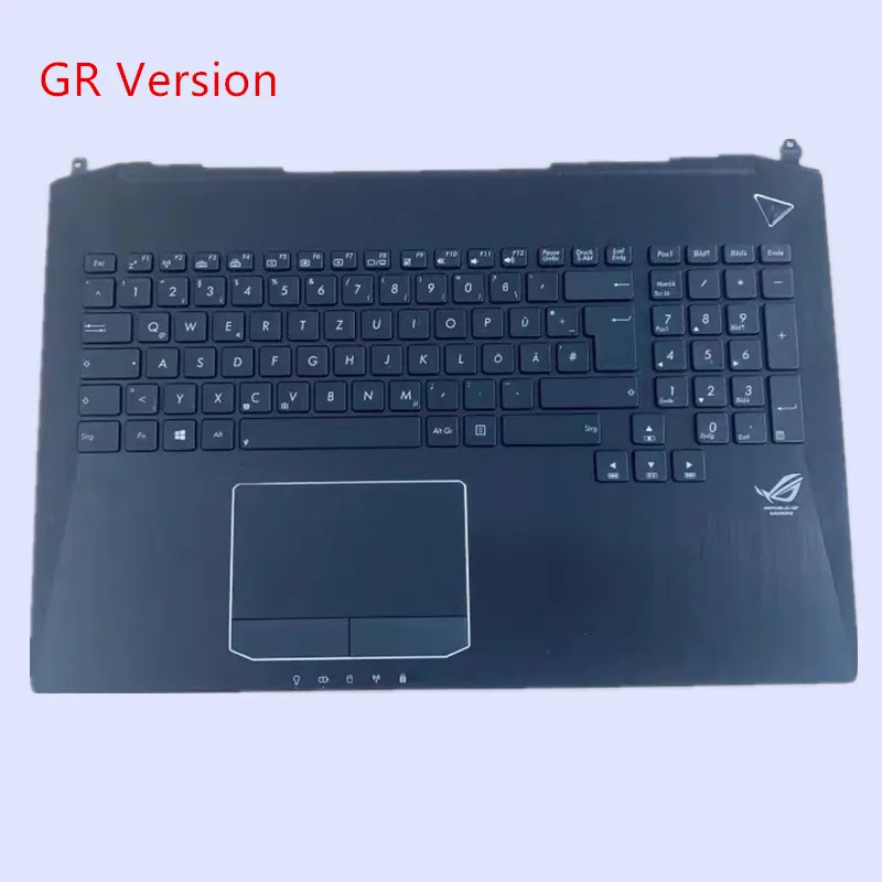 Imagem -02 - Palmrest do Portátil com Alemão gr e Língua dos Eua Teclado Retroiluminado para Asus G750 G750jh G750jm G750js G750jw G750jx G750jz Novo