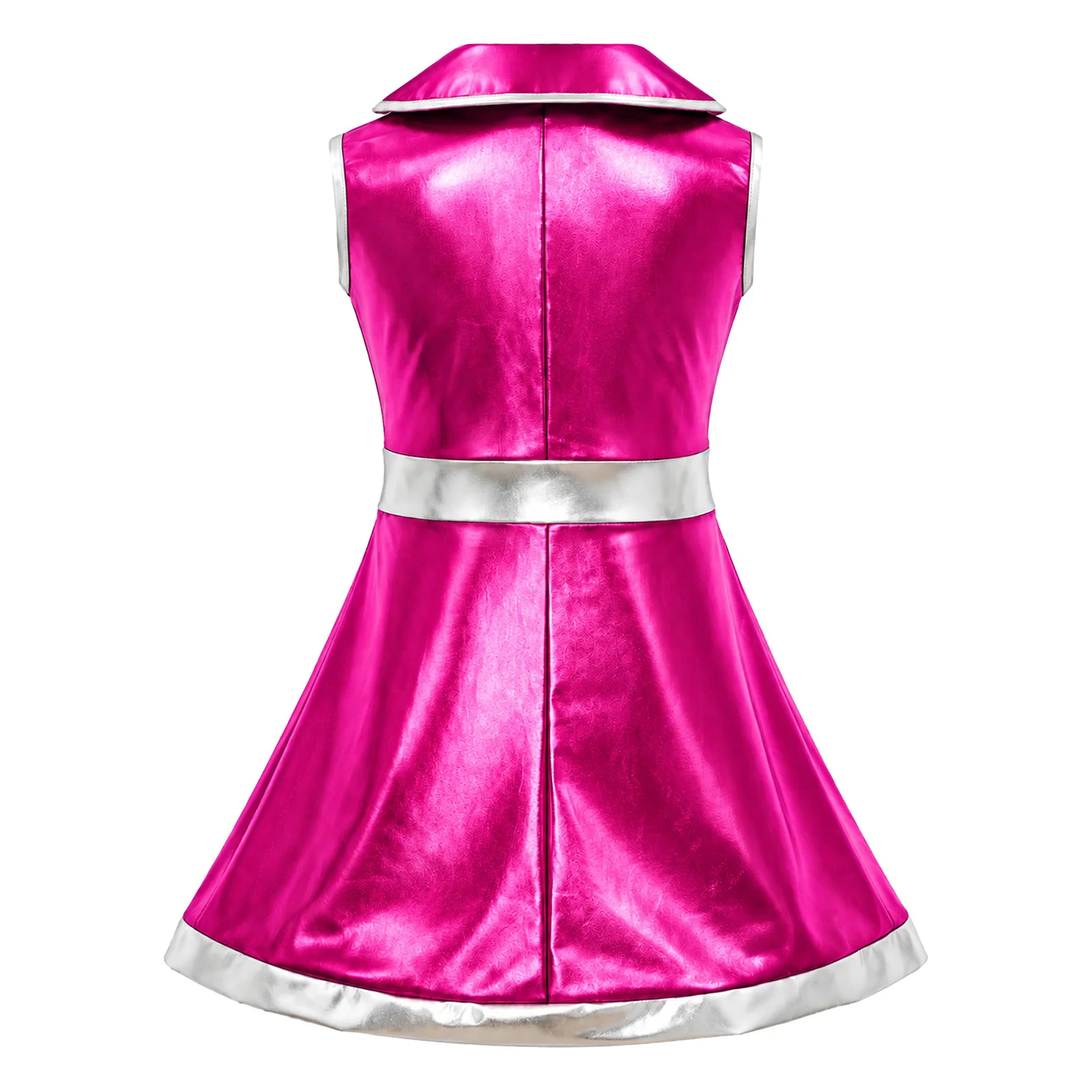 Kids Girls Astronaut Alien Tutu Dress Halloween Future World Party Shiny Space Cadet Fancy Dress-up Costume Dance Leotards Dress