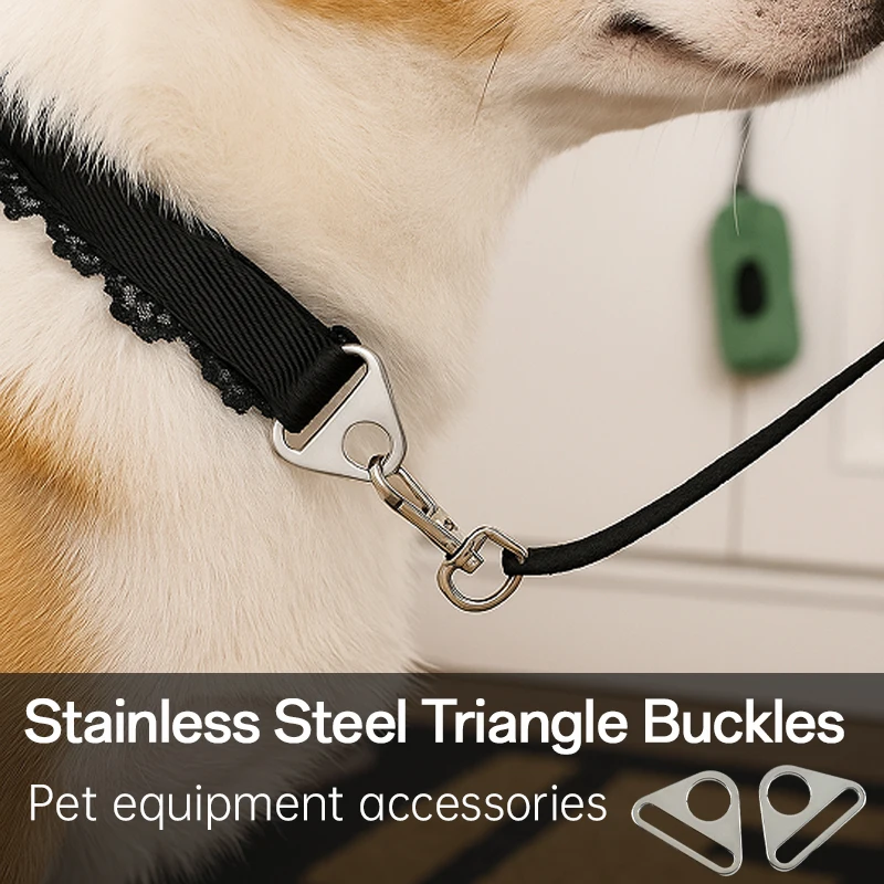 

5/10/20Pcs 20/25/32/38mm Stainless Steel O Ring Buckles Bag Hanger Loop Triangle Hook Anti-skid Adjuster Tent Fixing Buckle