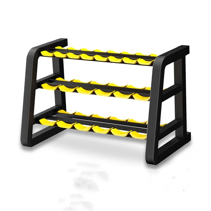Commercial Household Manufacturers Wholesale Dumbbell Rack D Font 3 Layer 10 Pairs Dumbbell Storage Rack Fitness Dumbbell Rack