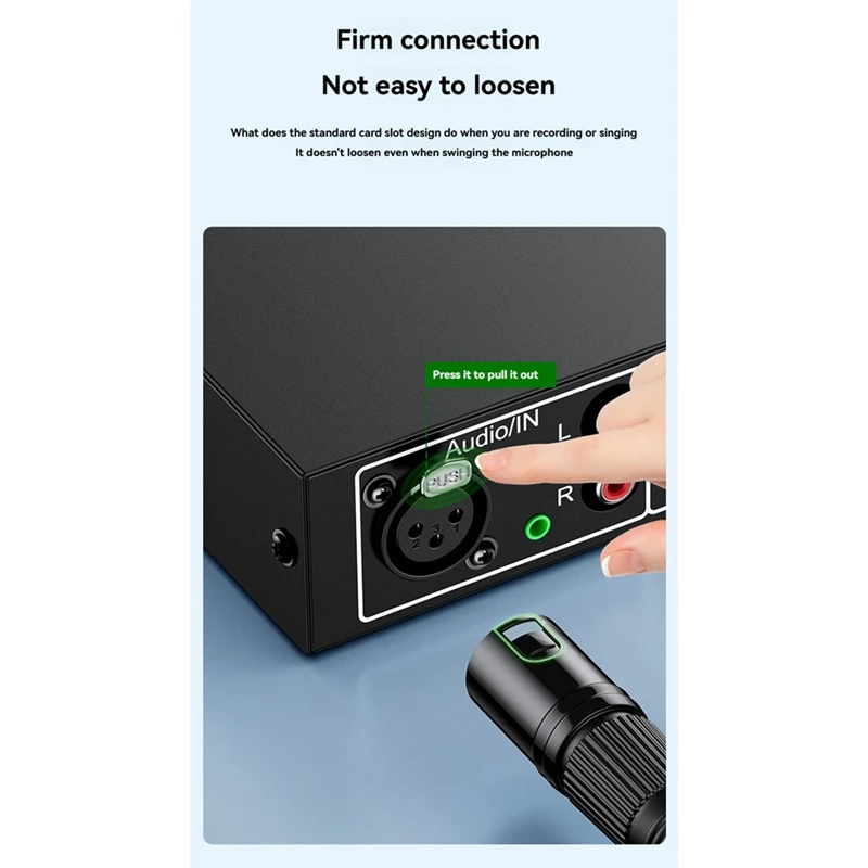 Audio Isolator Current Noise Eliminator Dual Lotus XLR Port Amplifier Audio Noise Filter Multifunctional Noise Isolator-A22U