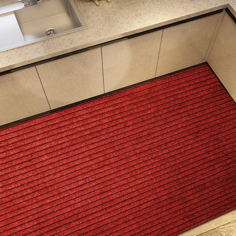 Washable Household Floor Mat DIY Absorb Oil Kitchen Doormat Anti Slip PVC Entrance Welcome Carpet Corridor Staircase Foot Rug