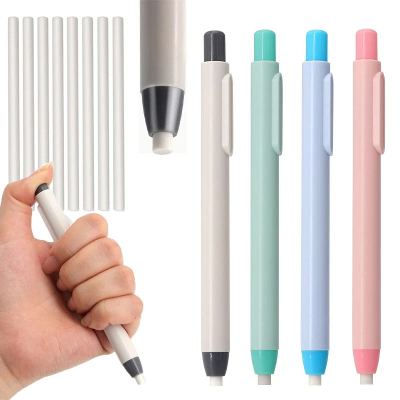 

12Pcs/Set Creative Retractable Pencil Eraser Set Sketching Painting Writing Erase Supplies School Students Stationery Supplies