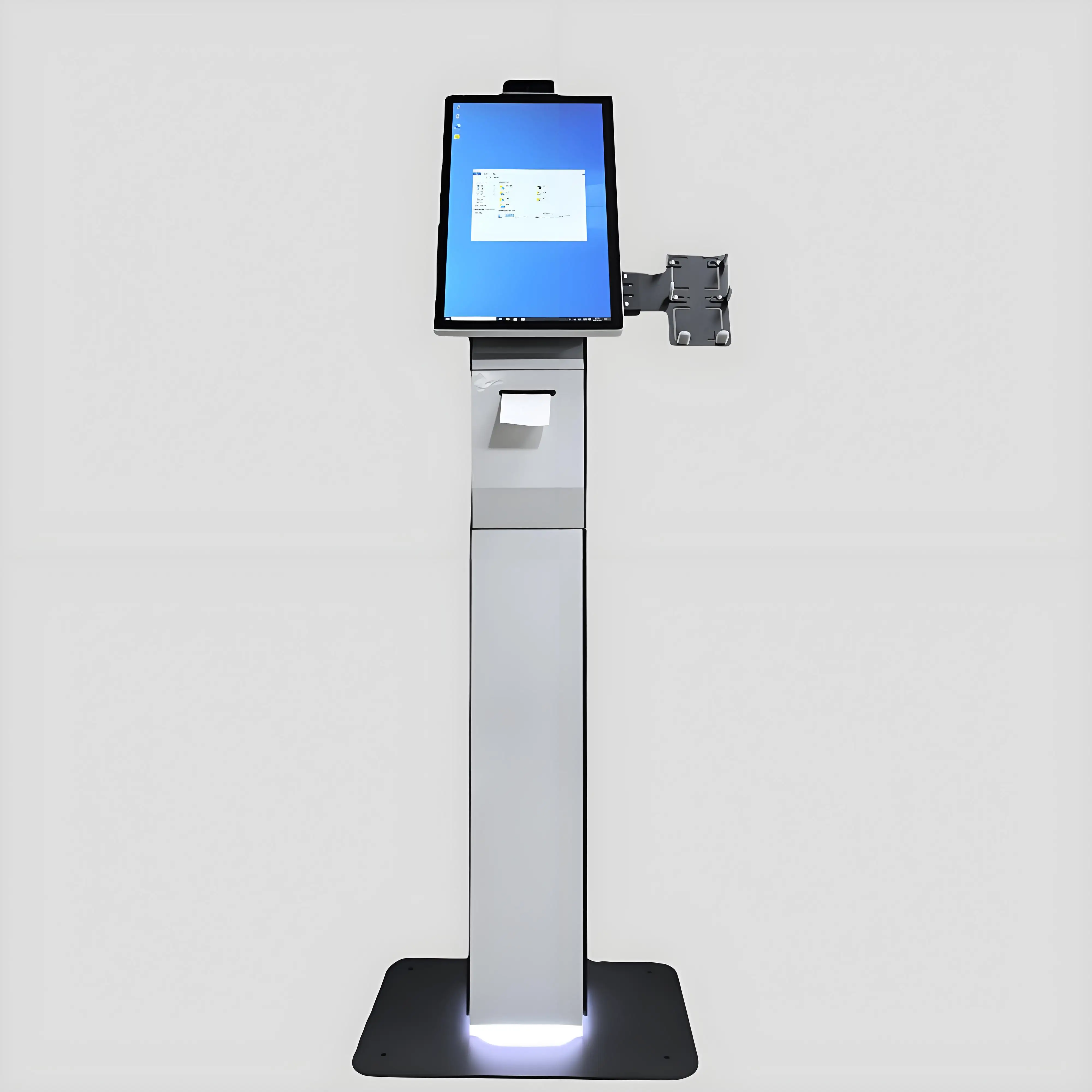 OEM All-in-One POS System For Fast Food Supermarket 15.6 21.5 23.8 Inch Self-Service Payment Kiosk Barcode Reader Indoor
