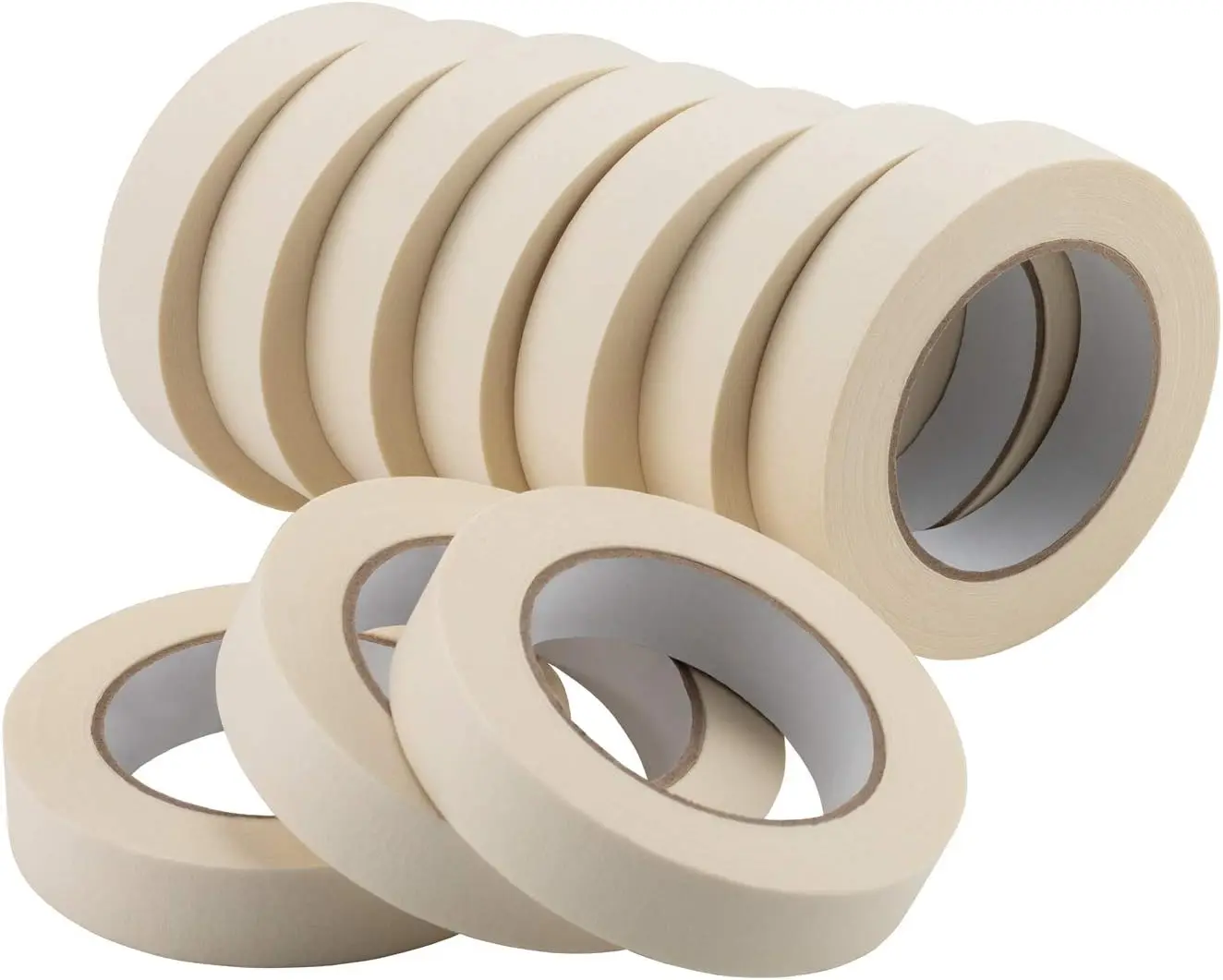 Masking Tape 1 inch, General Purpose Masking Tape Bulk Multipack for Basic Use for Painting, Arts, Crafts