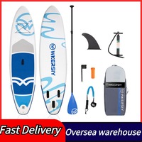 Inflatable Stand Up Paddle Board Non-Slip SUP Board for All Skill Levels Surf Board with Air Pump Carry Bag Leash Standing Boat
