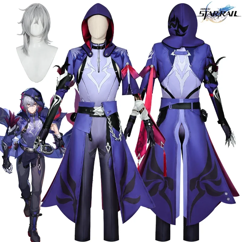 Moze Cosplay Costume Game Honkai Star Rail Battle Uniform Wig Accessories Sets Anime Halloween Party Suit Comic Con Adult Men