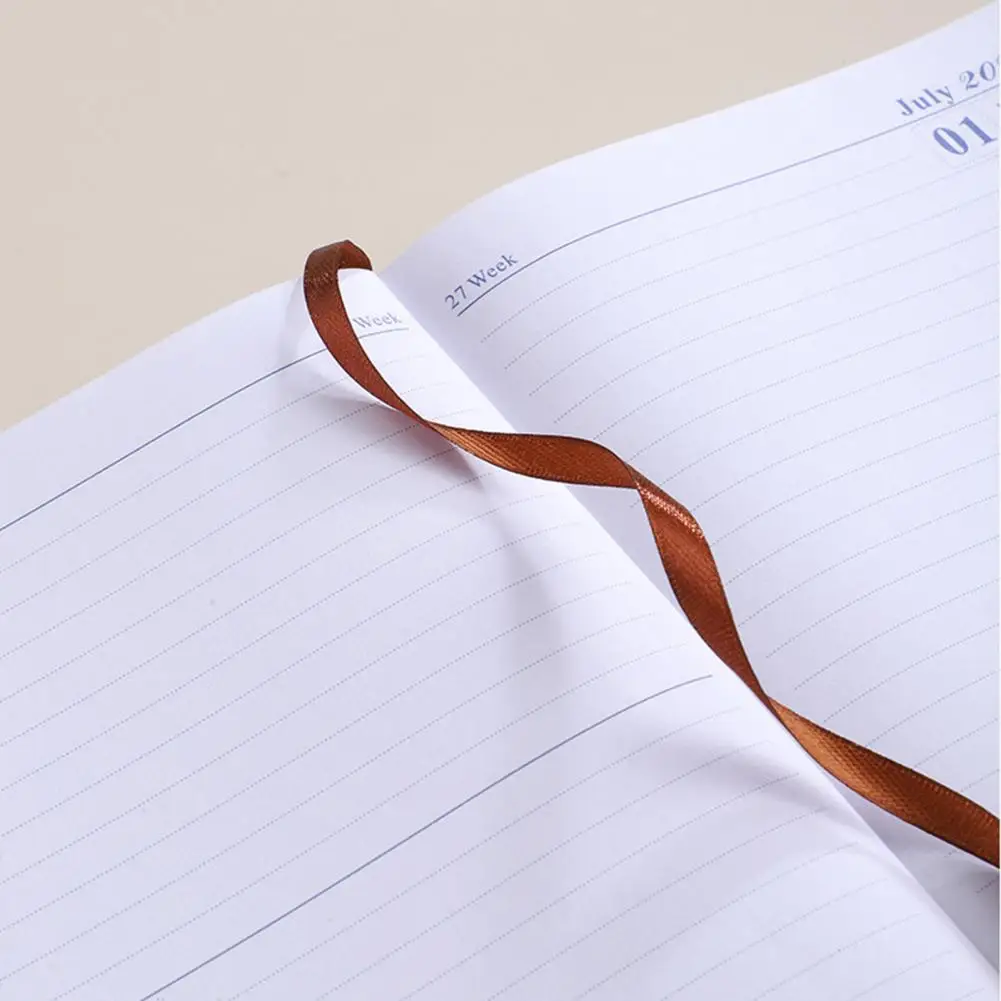 Agenda con tapa de piel sintética, cuaderno con estilo, planificador mensual, A5, calendario, con alambre, eficiente, 2024