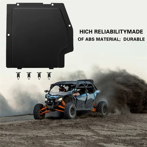 Imagen 2 del producto Para Can Am Maverick X3/X3 MAX 2017-2025 Kit de accesorios de placa de cubierta de batería de repuesto