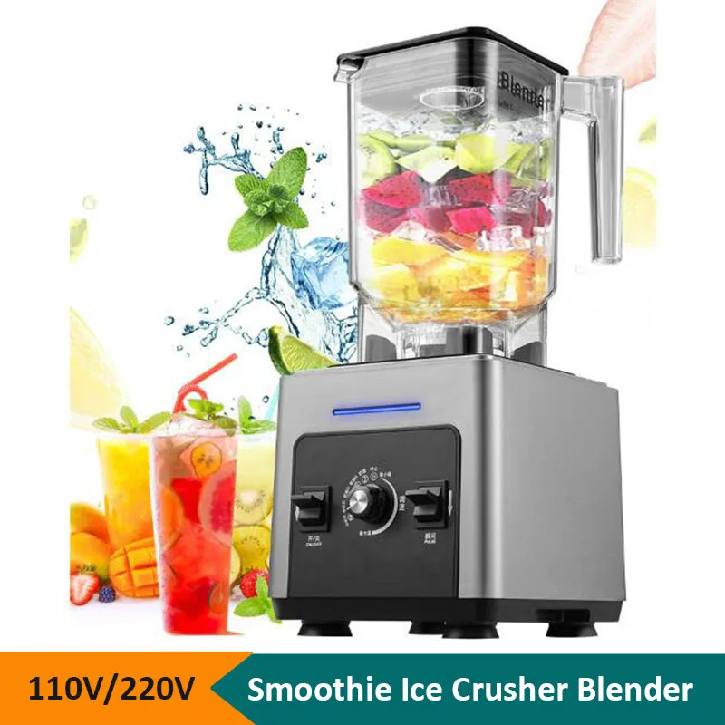 Commercial Multi-functional Crusher Ice Smoothie Crusher 110V 220V Juice Blender Milk Tea Shop Equipment Slush Machine