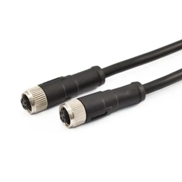 M8 Cable Female to Female Straight Double Ended Cable Cordsets (B Code 5 Pin 1M/3.3ft Cable)