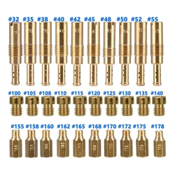 20/30PCS Carburetor Main Jets Slow Pilot Jets Injector Nozzle Set Universal For PWK CVK PE OKO KOSO 125cc 150cc 200cc 250cc GY6