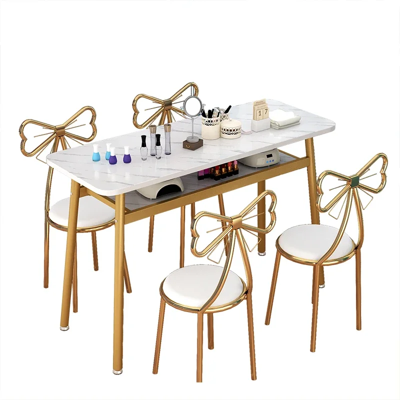 Modern Nordic Simplicity Nail Table Professional Dressing Manicure Table Wood Tabletop Mesa De Manicure Salon Furniture