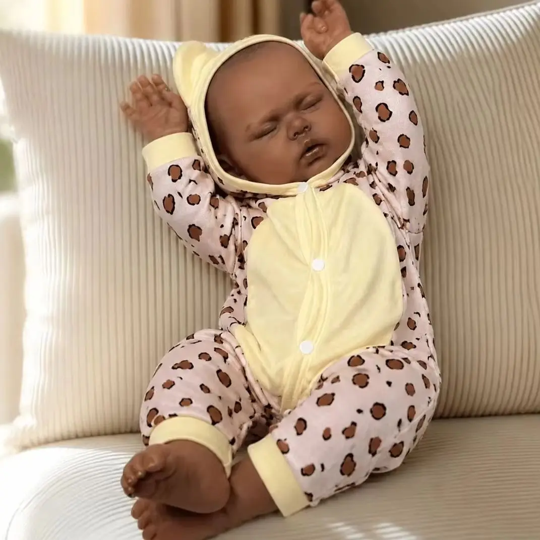 

BZDOLL Cloth Body Vinyl Limbs 50 CM 20 INCH 3D-Paint Asleep Reborn Baby Doll Toy For Girl Lifelike Kids Birthday Gift