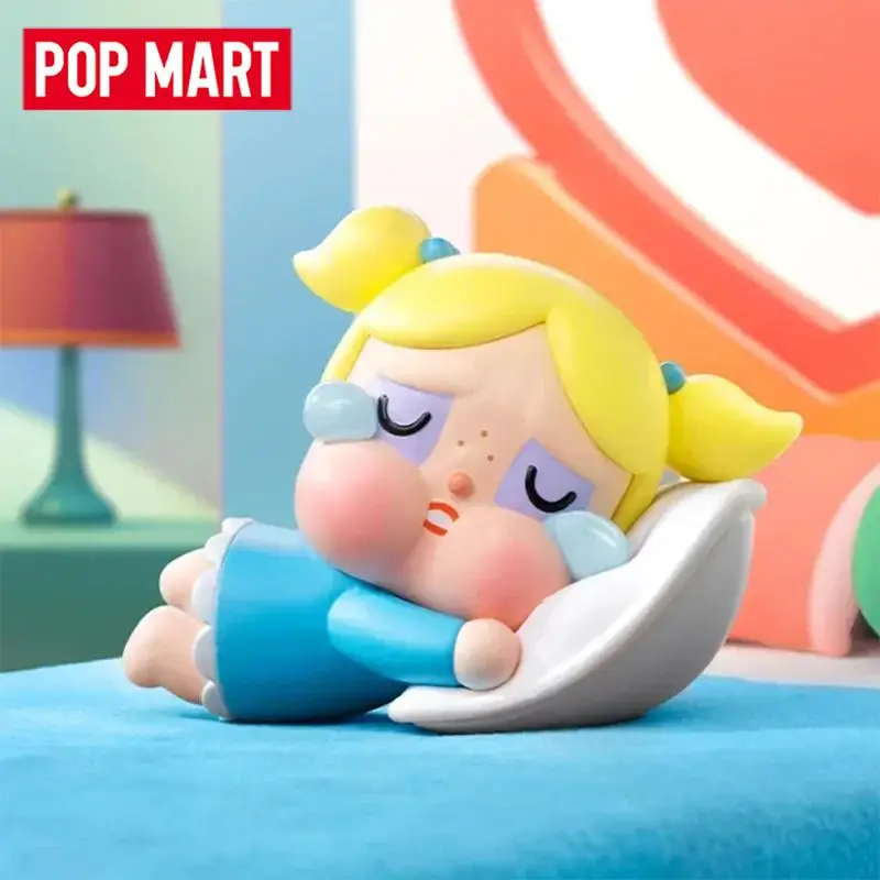 

POP MART CRYBABY X Powerpuff Girls Series слепая коробка Mystery Box Guess Bag Игрушечная кукла Симпатичная аниме-фигурка Настольный орнамент Коллекция