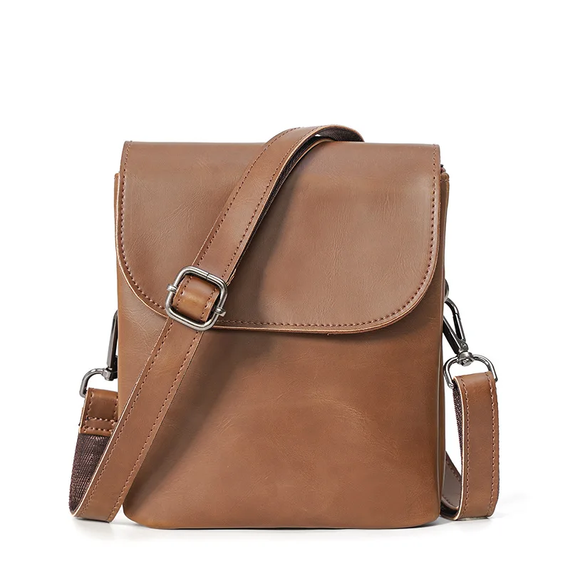GUMST Fashion New Design Men Bags Handbag Crazy Horse PU Leather Bag Men Small Shoulder Handbags Male Messenger Crossbody Bag