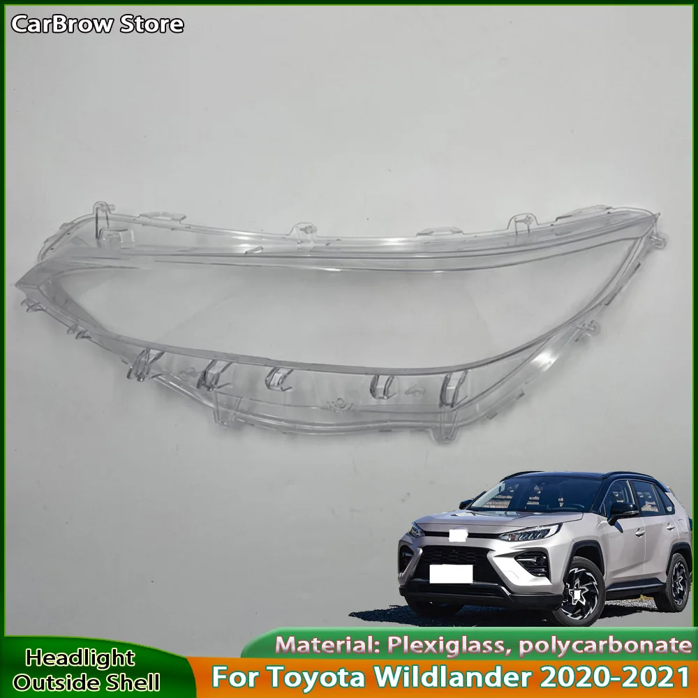 Headlight Shell Transparent Lens For Toyota Wildlander 2020-2021 Front Headlamp Lamp Cover Replace The Original Lampshade