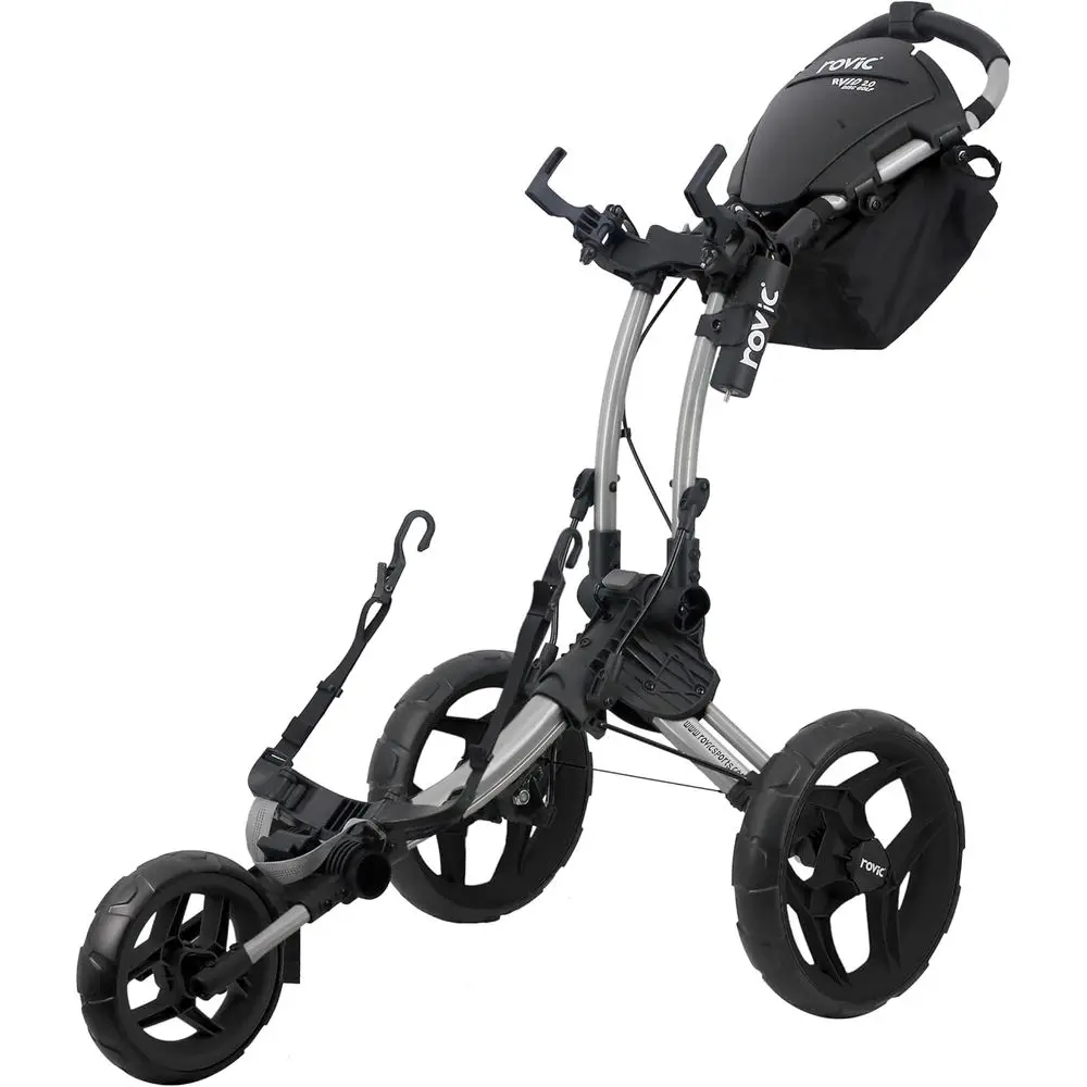 

Rovic RV1D 2.0 Disc Golf Trolley | 3-Wheel Design | Universal Fit for Disc Golf Bags