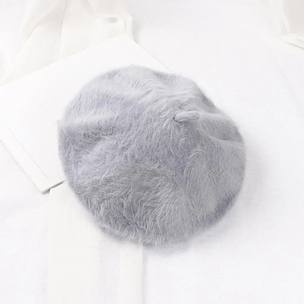 Women Octagonal Hat Women Beret Hat Women’s Octagonal Beret Hat Plush Dome Top Painter Cap Autumn Winter Warm for Stylish