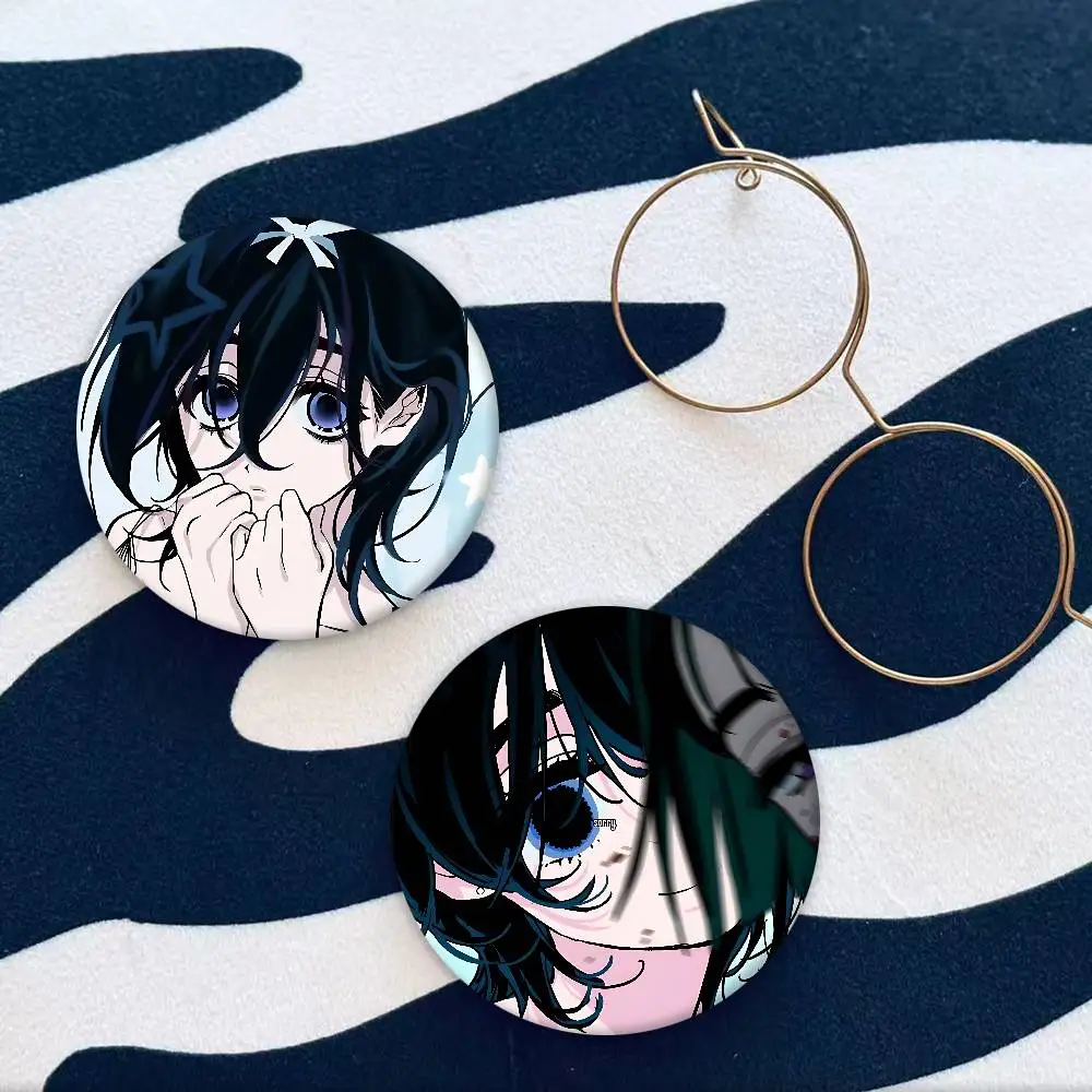 Anime A-Alien Stage Sua Brooches Badge Peripheral Lapel Pins Tinplate Round Brooch For Shoulder Bag Accessories Souvenir Gifts
