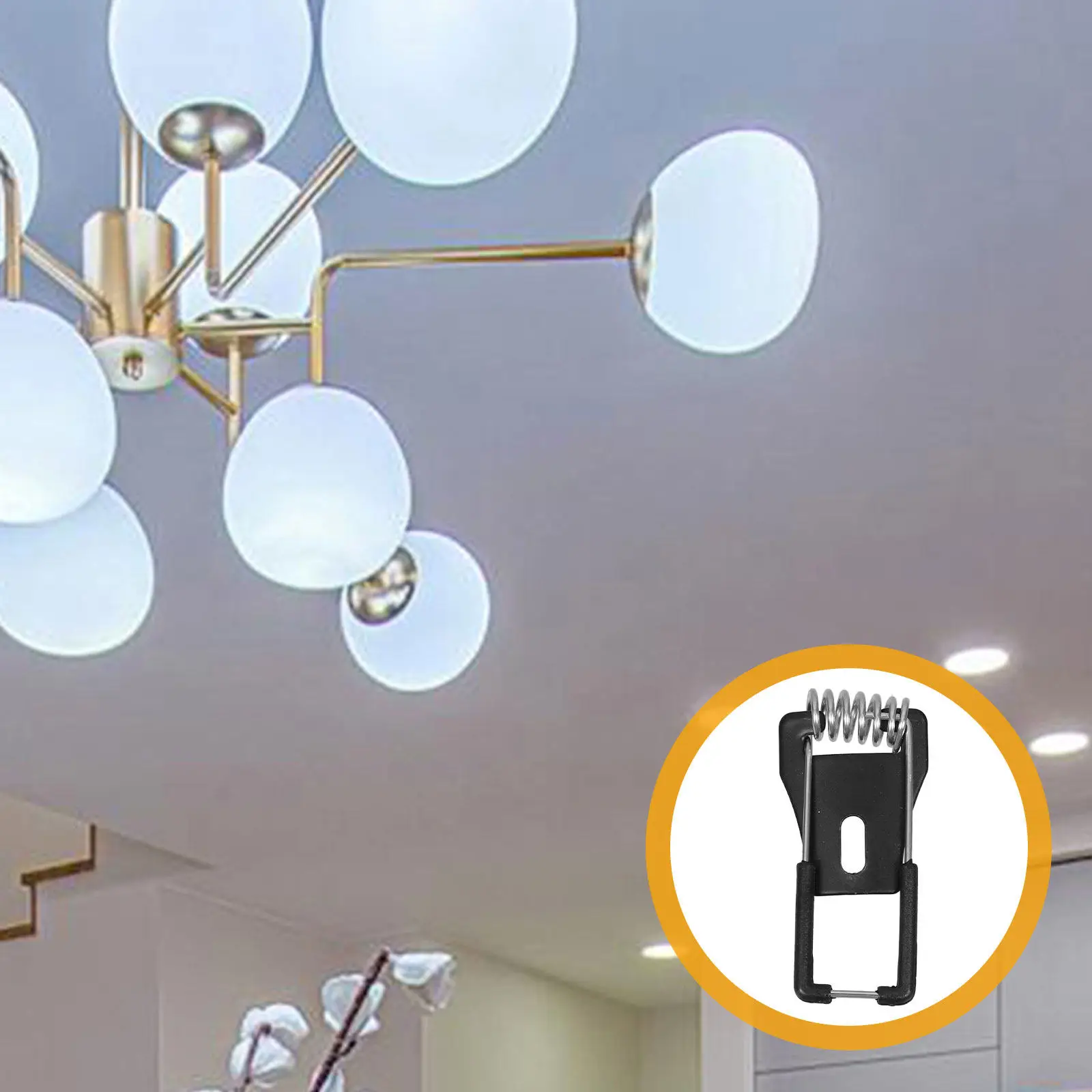 20Pcs Downlight Spring Clips Ceiling Light Panel Lamp Securing Clamp Recessed Light Accessories Reliable Fixing