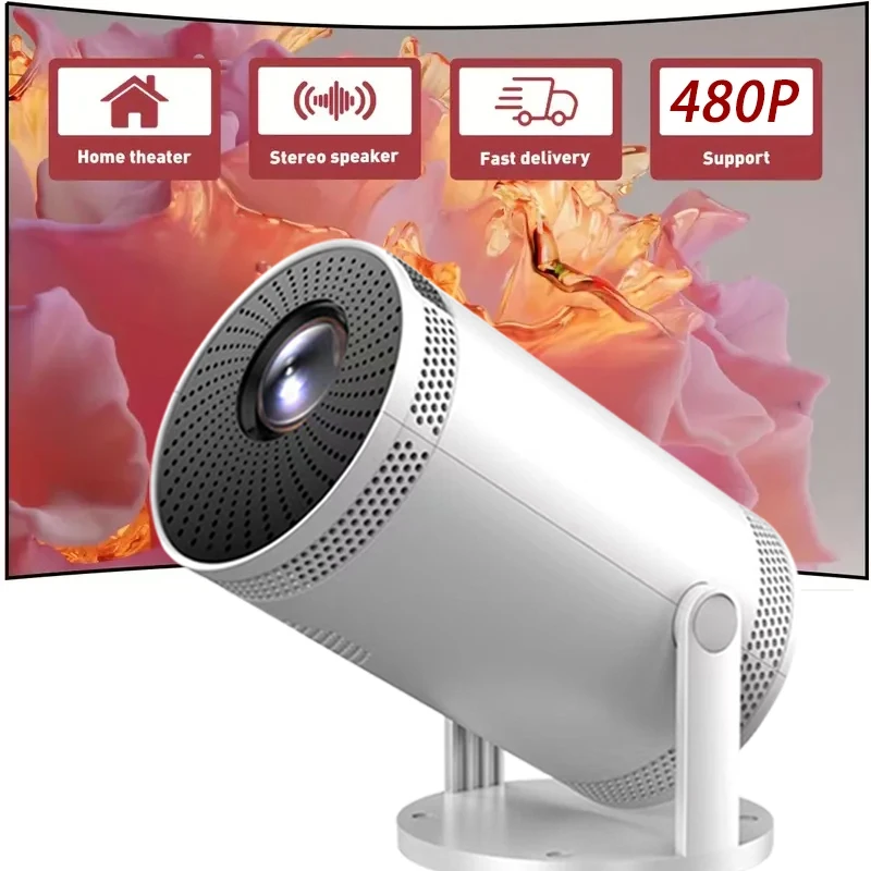 

Портативный проектор FY300, 100 ANSI, беспроводной экран, интеллектуальный проектор, современный проектор, подходит для любителей домашнего кинотеатра