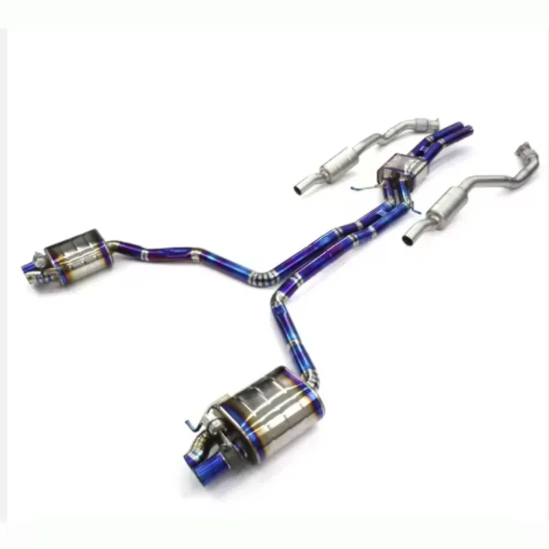 Titanium Alloy Valve Exhausted Systems for S6S7RS6RS7 C7 4.0T 2013-2015 Titanium Valvetronic Exhaust Pipe