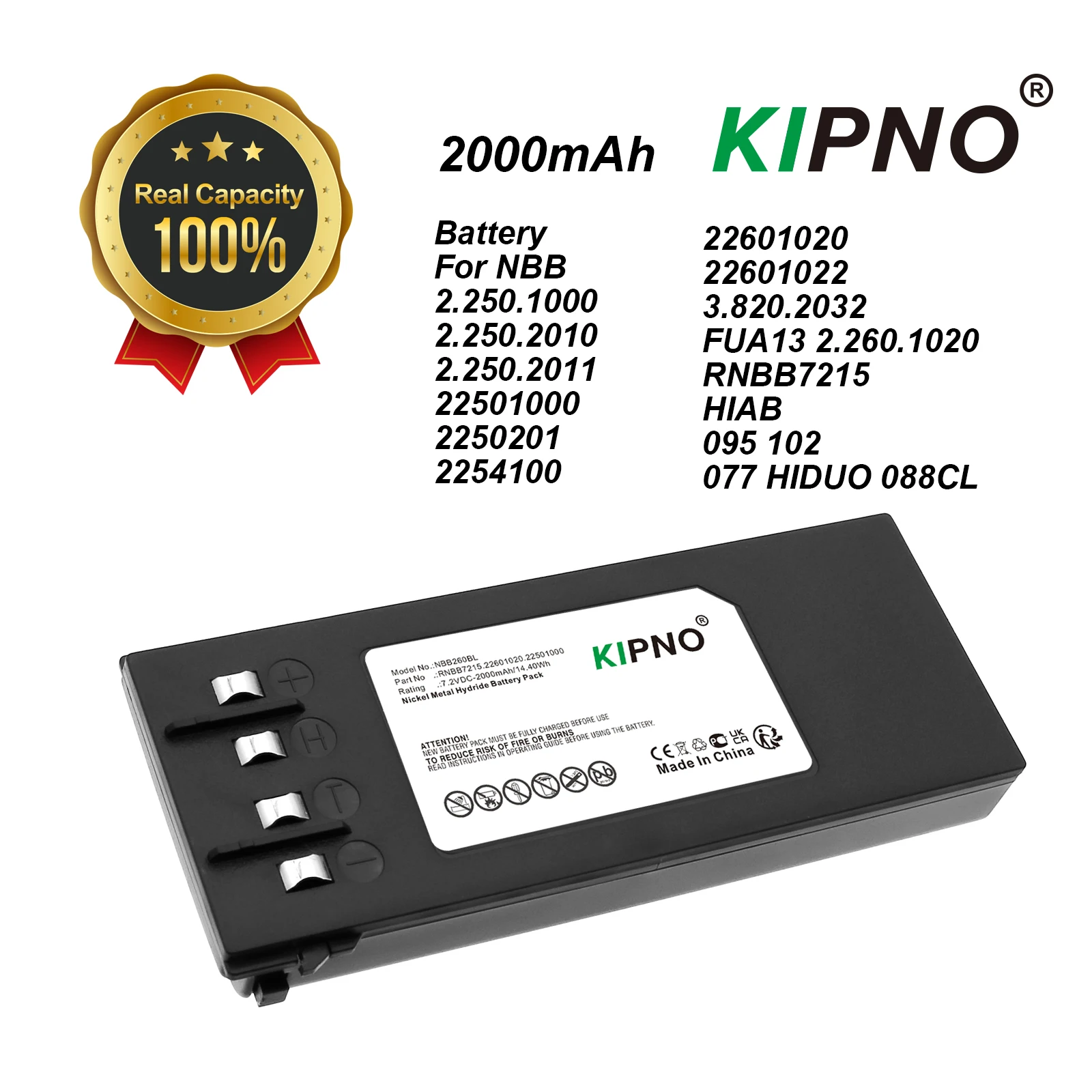 

Crane Remote Control Battery For NBB 2.250.1000 2010 2011 22501000 2250201 2254100 22601020 22601022 3.820.2032 FUA13 2.260.1020