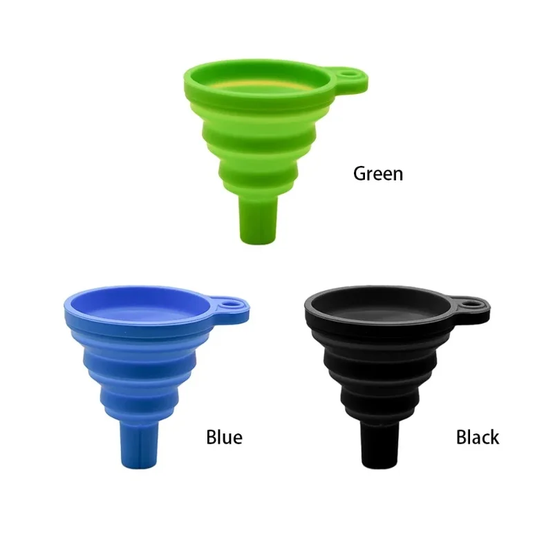 

Складная силиконовая воронка для моторного масла автомобиля для бензинового моторного масла, кухонного моторного масла для мотоцикла, портативные аксессуары, инструменты