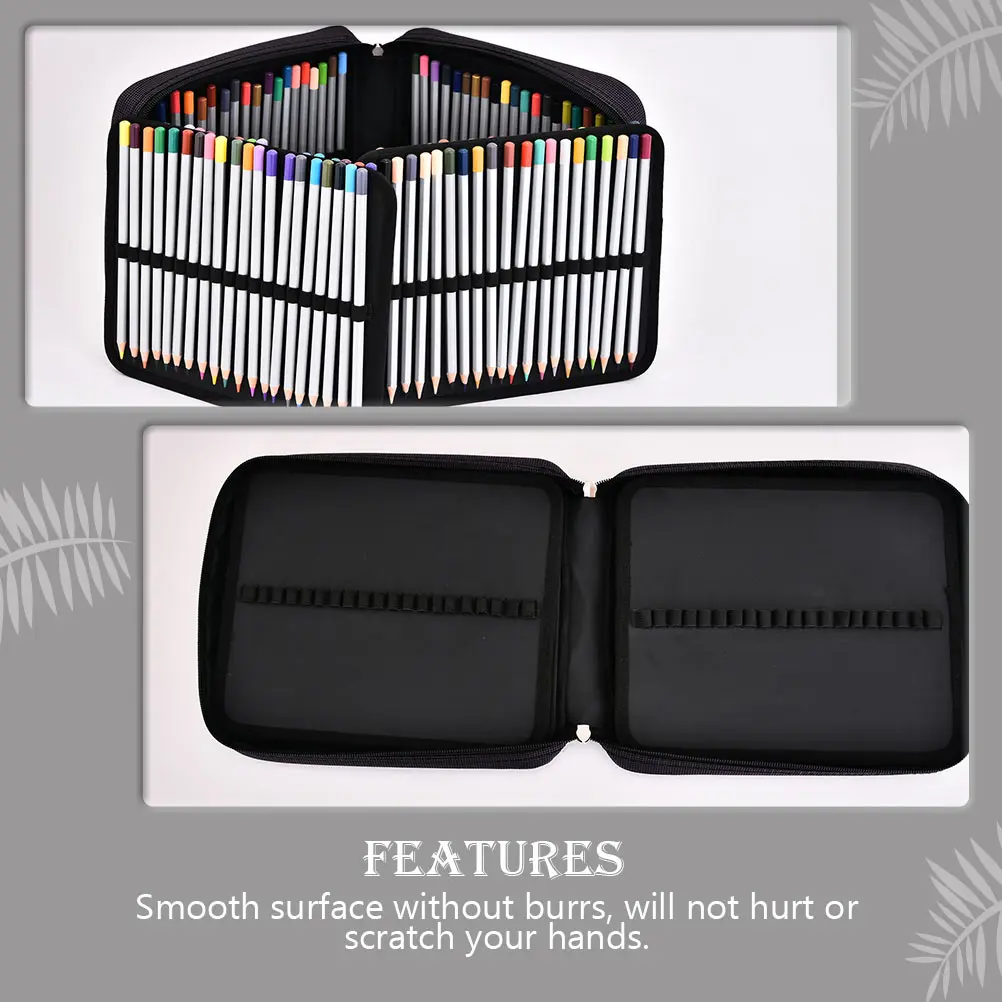 

Colored Pencil Case Large Capacity Pouch Cute Bag Multi-functional Marker Storage Pencils Simple Organized