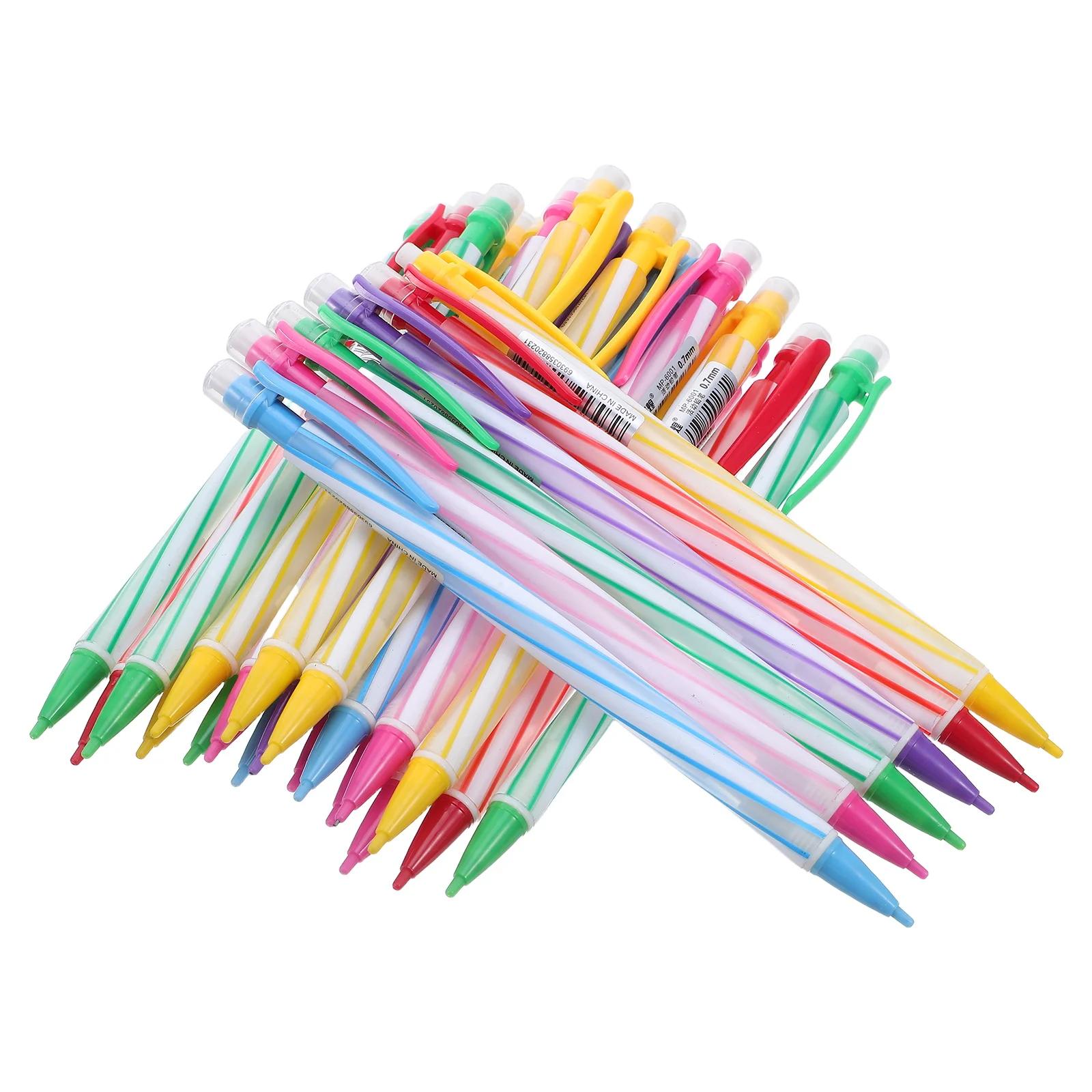 

36Pcs Transparent Mechanical Pencil 0.7mm Ergonomic Grip Propelling Pencils with Erasers for Student Schoolwork Drawing Notes