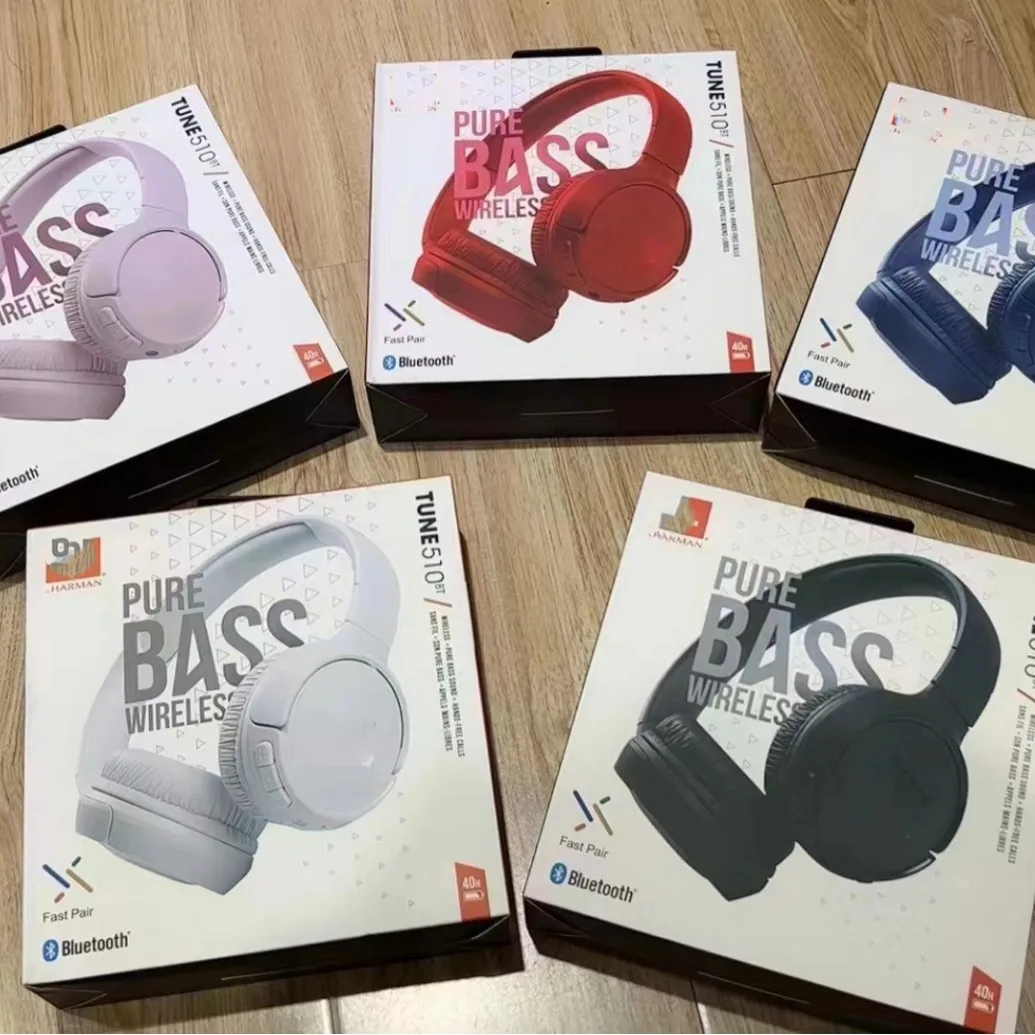 

2025 New T 510bt Wireless Headwear Bluetooth Earphones, Heavy Bass Phone Microphone, Engraved Label