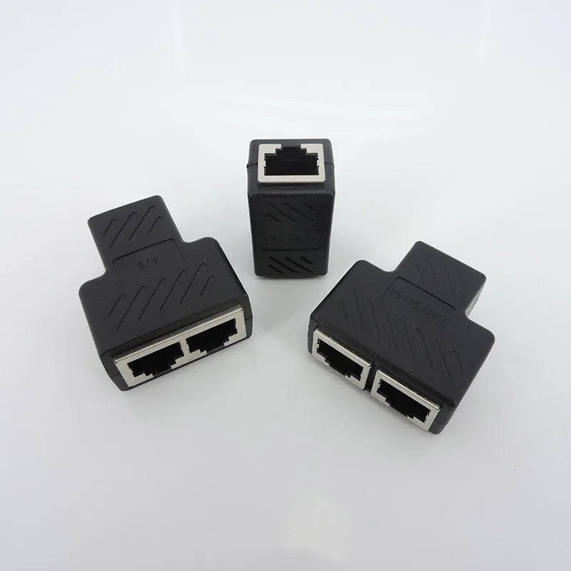 RJ45 to 2 way RJ45 Splitter connector Network extender Ethernet Kabel RJ45 adapter Gigabit interface Female to Female network H2