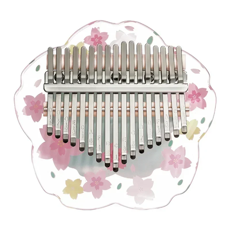 Petal 21-tone thumb piano kalimba crystal cherry blossom finger piano girls kalimba instrument