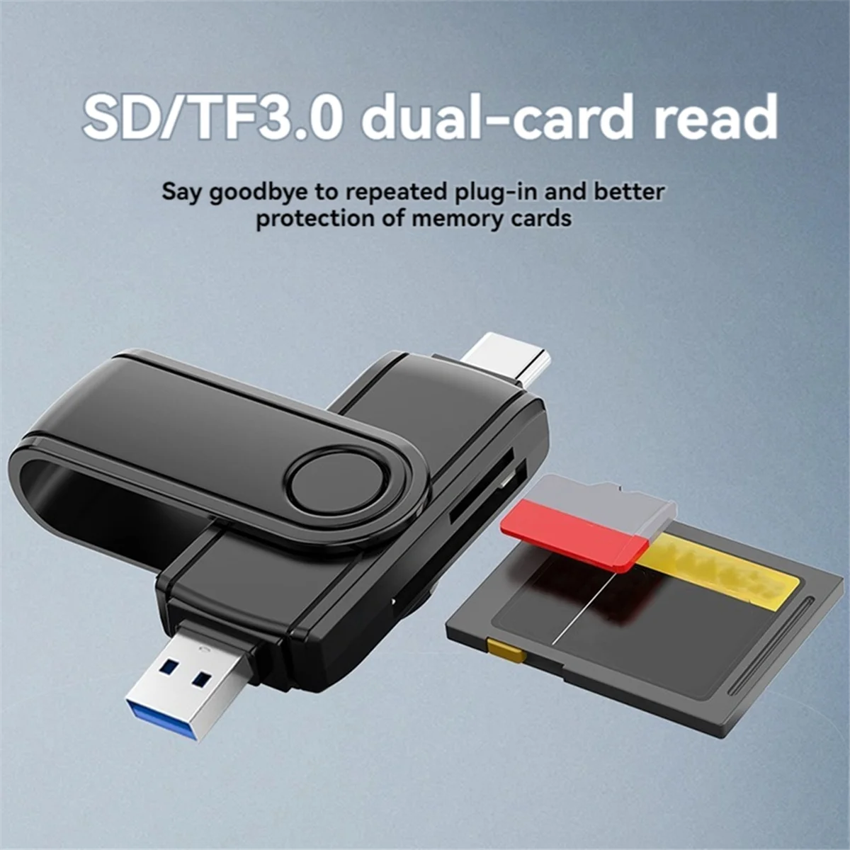 N34R_Type C SD TF-Kartenleser Hochgeschwindigkeits-USB 3.0 SD TF Smart Memory Card