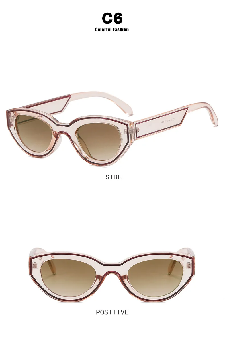 Mode Einzigartige Unregelmäßige Hip Hop Sonnenbrille Y2k Frauen Männer Retro Brille Damen Strand Sonnenbrillen Outdoor Sport mit Metall Scharnier – Detail 11